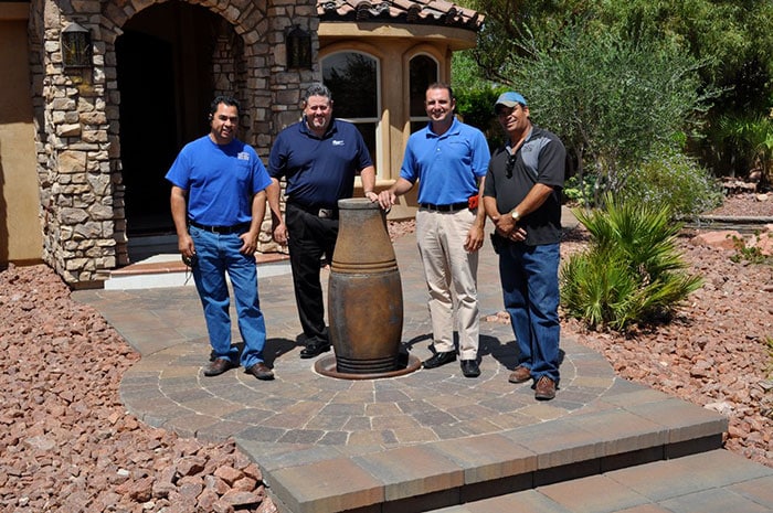 J or J Welder Team Stone Paver Entryway Landscaping outdoor construction contractor
